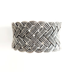 BRAIDED 925 SILVER CUFF
