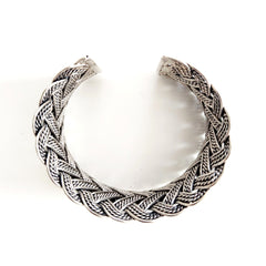 BRAIDED 925 SILVER CUFF