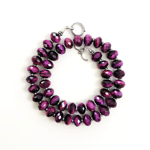 PURPLE TIGERS EYE NECKLACE