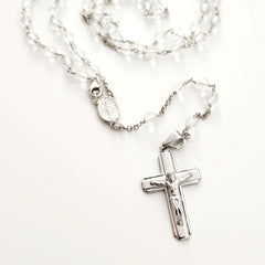 ROSARY CLEAR QUARTZ GEMSTONE (6MM)