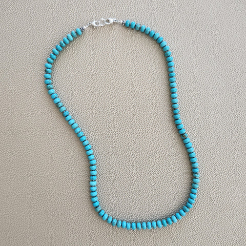 0--HAPPY IN WAIMANALO TURQUOISE NECKLACE--20"