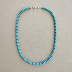 0--HAPPY IN WAIMANALO TURQUOISE NECKLACE--20"