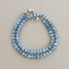 0--SKY BLUE JADE NECKLACE--16"