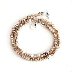 0--MINI MOTHER OF PEARL NECKLACE--16"