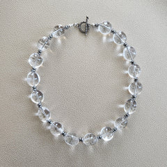 CLEAR QUARTZ NUGGET NECKLACE