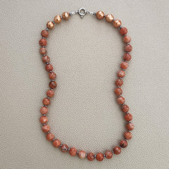 0--NATURAL SUNSTONE NECKLACE--20"