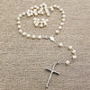 ROSARY WHITE PEARLS (8MM)