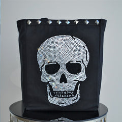 6--NEO SKULL CANVAS TOTE