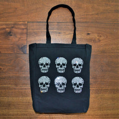 6--MINI NEO SKULL CANVAS TOTE